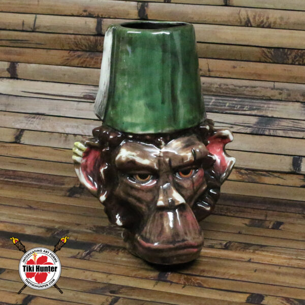 Kin Pottery - Russian Monkey - Fez - Green