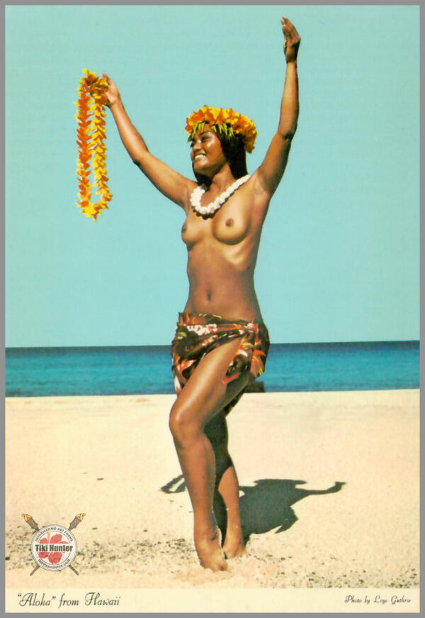 Topless Island Girl - Hawaii Series - Postcard Unposted #4