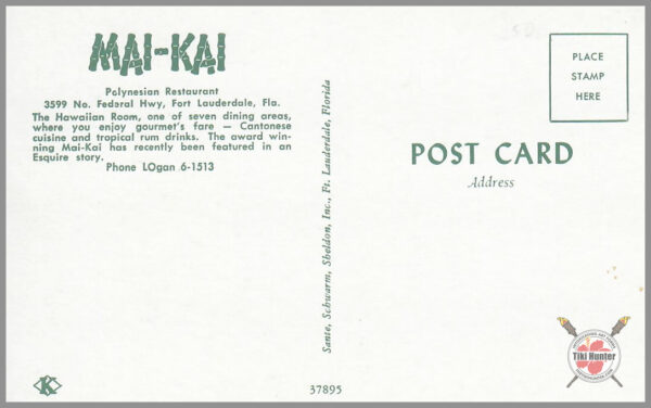 Mai-Kai - Postcard Unposted #8