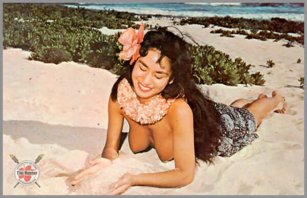 Topless Island Girl - Oahu Series - Postcard Unposted #1