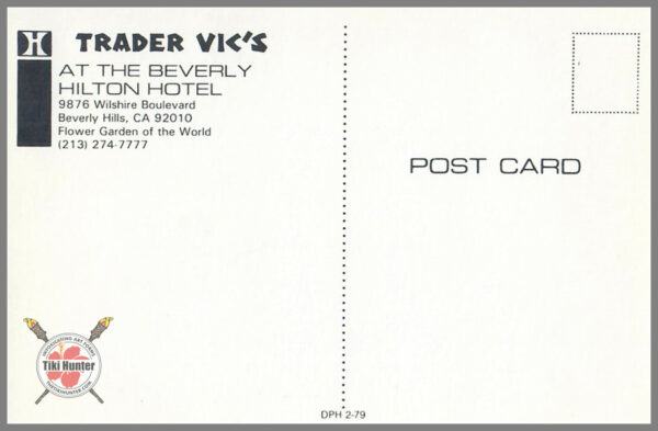 Trader Vic's - Postcard Unposted #4