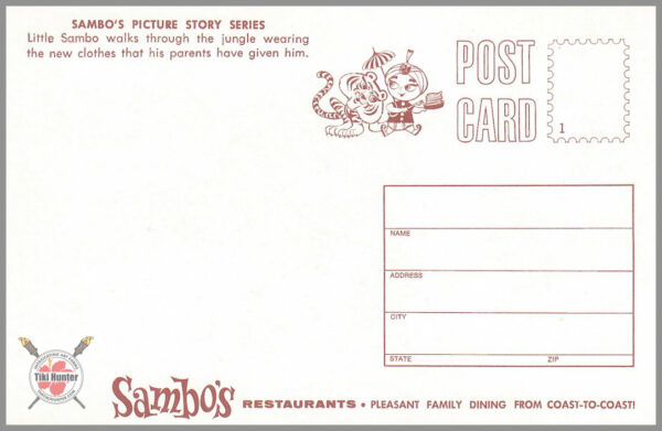 Sambo's Restaurant - Postcard Unposted #1