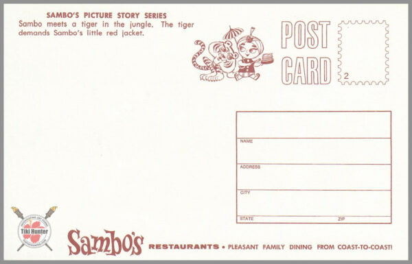 Sambo's Restaurant - Postcard Unposted #2