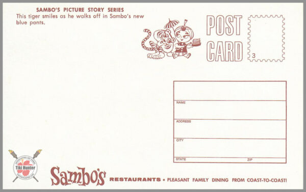 Sambo's Restaurant - Postcard Unposted #3