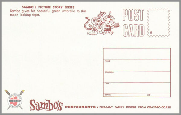 Sambo's Restaurant - Postcard Unposted #5