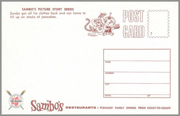 Sambo's Restaurant - Postcard Unposted #7