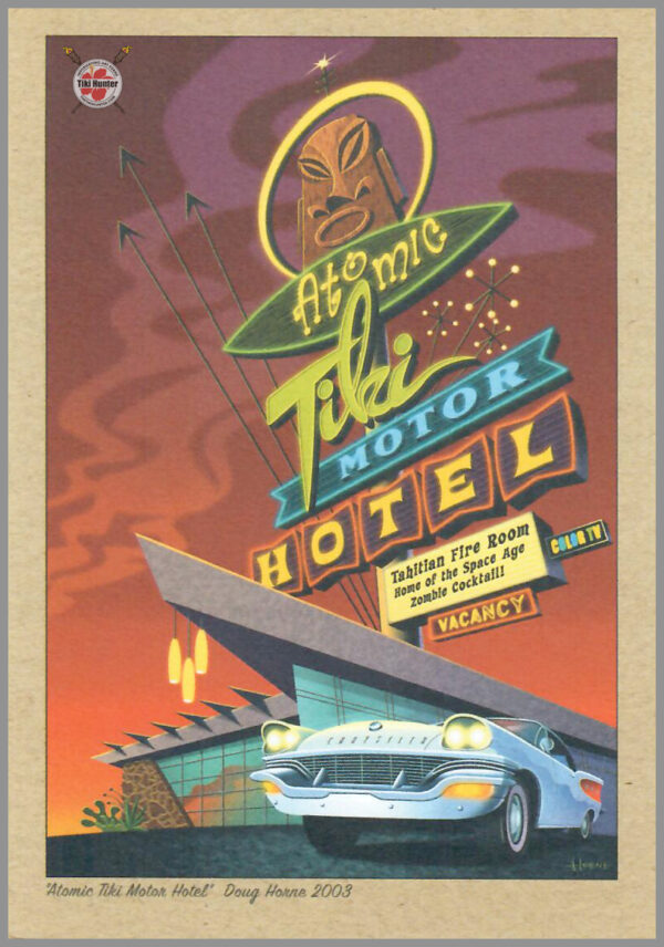 The Art of Doug Horne - Swamp Fire Lounge - Postcard Unposted #1