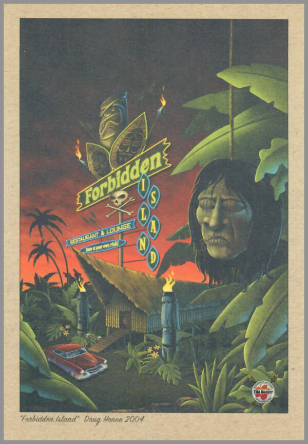 The Art of Doug Horne - Swamp Fire Lounge - Postcard Unposted #5