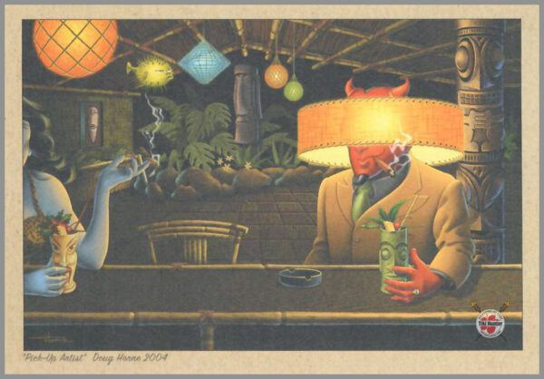 The Art of Doug Horne - Swamp Fire Lounge 2 - Postcard Unposted #10