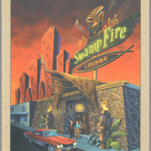 The Art of Doug Horne - Swamp Fire Lounge 2 - Postcard Unposted #11