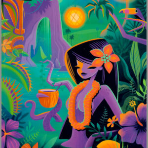 The Art of Jeff Granito - Tropical Tiki Twist - Art Print #2