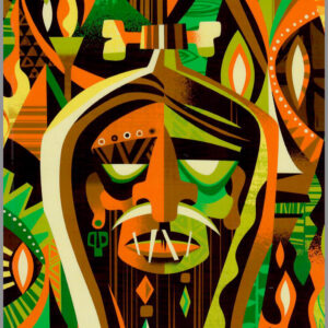 The Art of Jeff Granito - Tropical Tiki Twist - Postcard Unposted #1