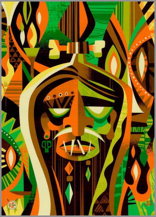 The Art of Jeff Granito - Tropical Tiki Twist - Postcard Unposted #1