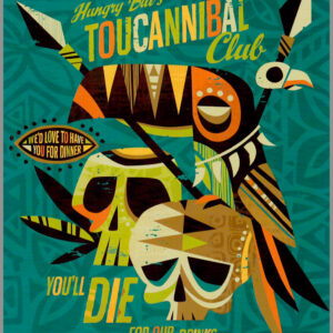 The Art of Jeff Granito - Tropical Tiki Twist - Postcard Unposted #3