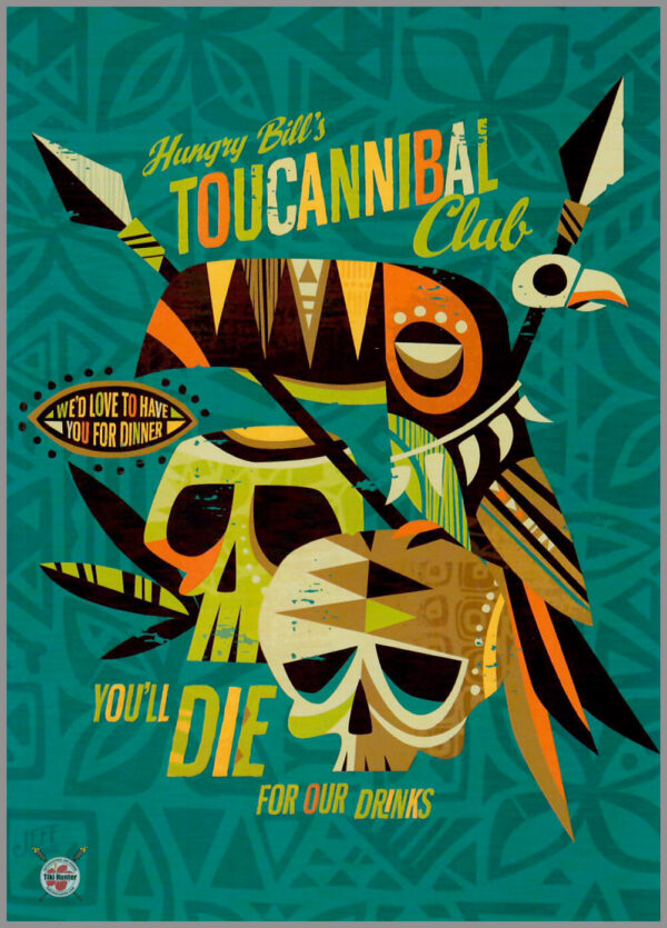 The Art of Jeff Granito - Tropical Tiki Twist - Postcard Unposted #3