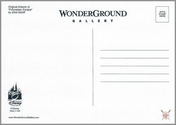 The Art of Mcbiff - Disney WonderGround Gallery - Postcard Unposted #5