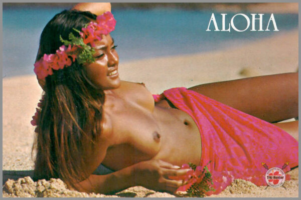 Topless Island Girl - Maui Series - Postcard Unposted #1